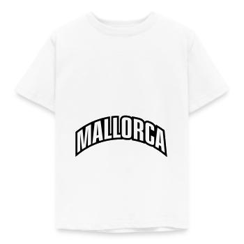 Mallorca Font - Kids' T-Shirt - white - Front - AI Model Kid Male (0cm)