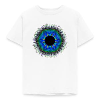 Symbol Auge Augen Mandala Muster - Kinder T-Shirt - Weiß - Vorne - AI Model Kid Male (0cm)