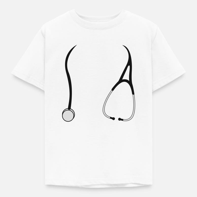 Stethoskop - Kinder T-Shirt - Weiß