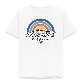 Großglockner Nationalpark Hohe Tauern Bergsteigen - Kinder T-Shirt - Weiß - Vorne - AI Model Kid Male (0cm)