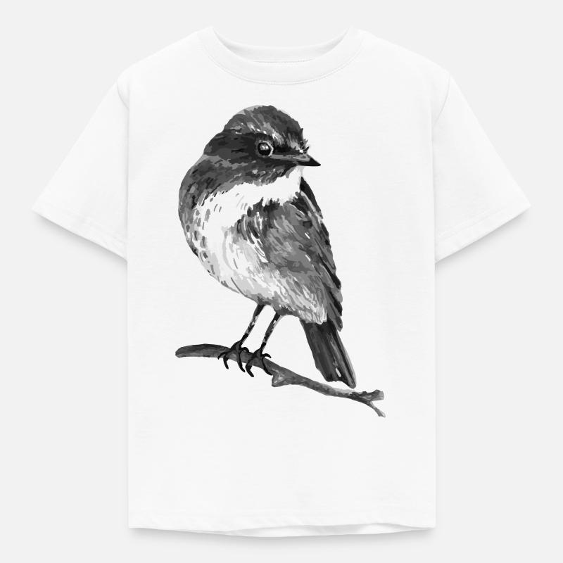 Vogel - Kinder T-Shirt - Weiß