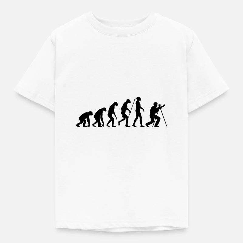 L’évolution des géomètres - T-shirt Enfant - blanc