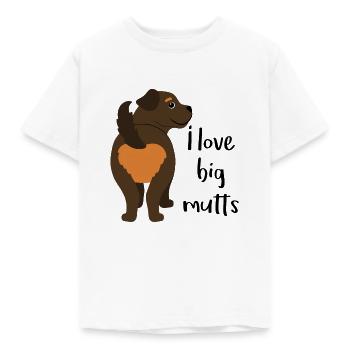 I Love Big Mutts - Kids' T-Shirt - white - Front - AI Model Kid Male (0cm)