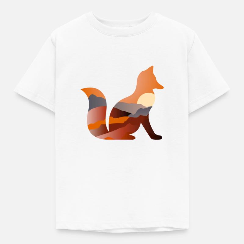 Fuchs - Kinder T-Shirt - Weiß