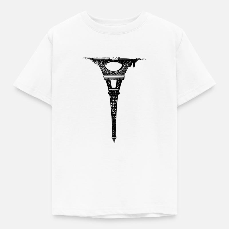 Eifelturm - Kinder T-Shirt - Weiß