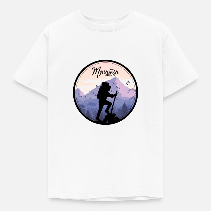 Berge - Kinder T-Shirt - Weiß