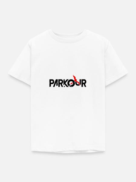 Parkour - Kinder T-Shirt - Weiß