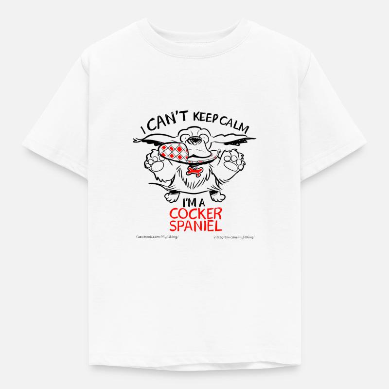 Humor-style graphics by cocker spaniel that - Kids' T-Shirt - white