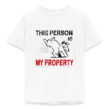 Chien et Propriété - T-shirt Enfant - blanc - Devant - AI Model Kid Male (0cm)