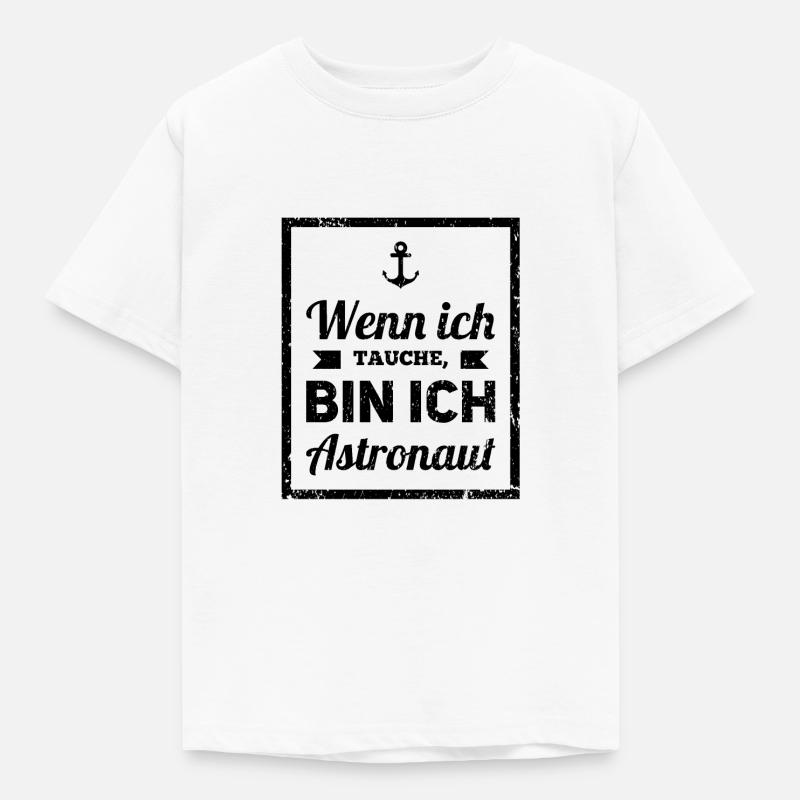 Tauchen - Kinder T-Shirt - Weiß