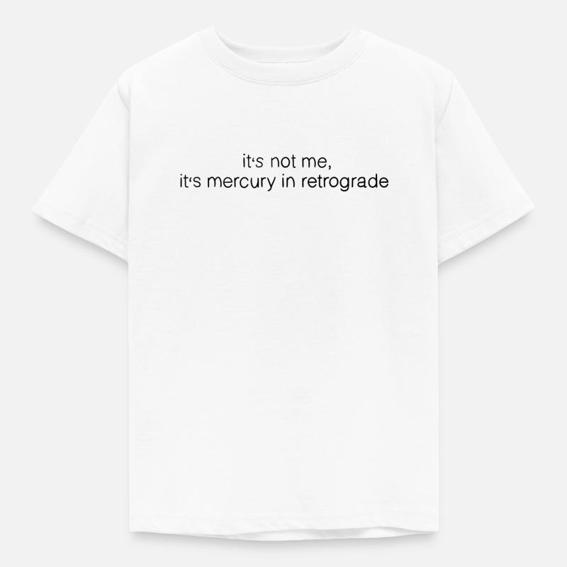 Merkur Astrologie - Kinder T-Shirt - Weiß