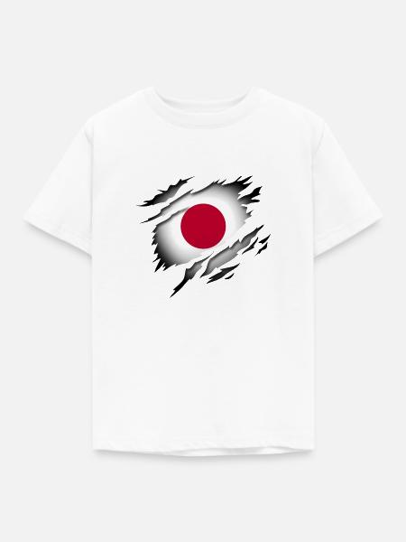 Japan im Herzen - Kinder T-Shirt - Weiß