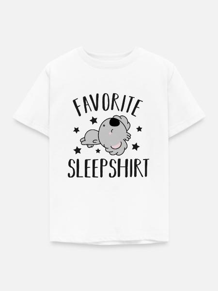 Koala Bär Schlafen - Kinder T-Shirt - Weiß