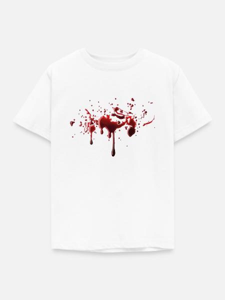 Blut - Halloween - Kinder T-Shirt - Weiß