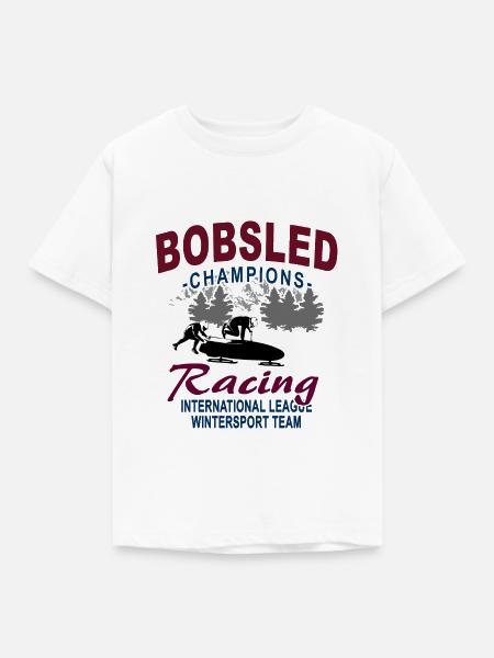 Bob - Bobsport - Kinder T-Shirt - Weiß