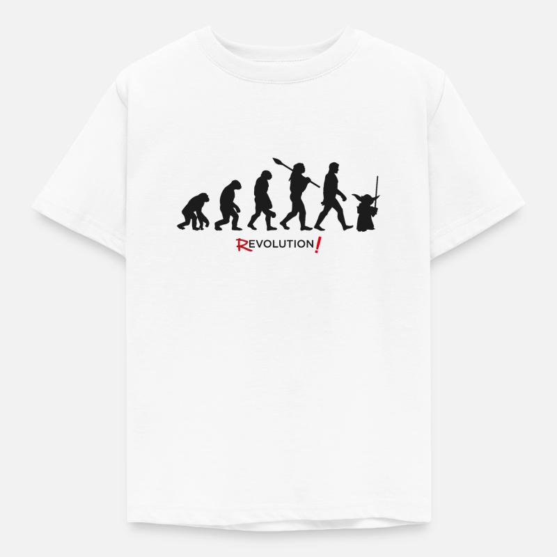 Evolution future science fiction revolution - Kids' T-Shirt - white