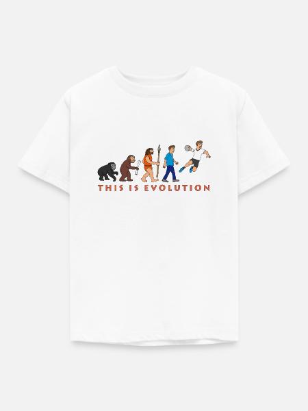 evolution_handball_comic_122012_c - Kinder T-Shirt - Weiß