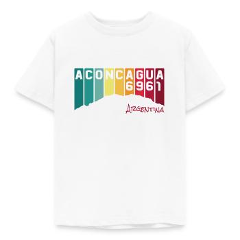 Cerro Aconcagua 6961 Andes Argentina Argentina - Kids' T-Shirt - white - Front - AI Model Kid Male (0cm)