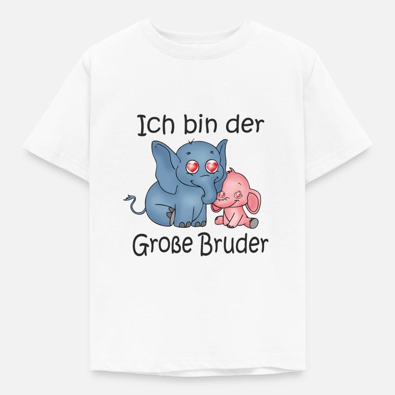 Ich Bin Der Große Bruder - Kinder T-Shirt - Weiß