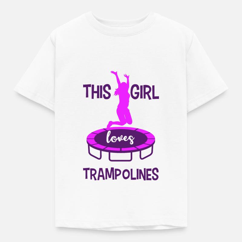Trampolin - Kinder T-Shirt - Weiß