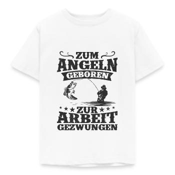 Angler - Kinder T-Shirt - Weiß - Vorne - AI Model Kid Male (0cm)