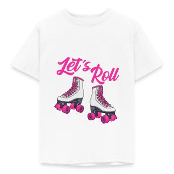 Rollschuh Shirt Rollschuhe Rollschuhfahrer - Kinder T-Shirt - Weiß - Vorne - AI Model Kid Male (0cm)
