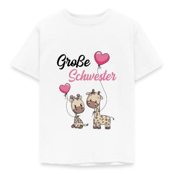 Große Schwester 2020 Giraffen - Kinder T-Shirt - Weiß - Vorne - AI Model Kid Male (0cm)
