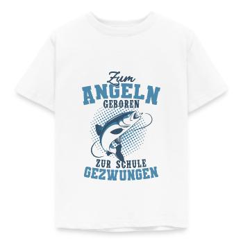 Angler - Kinder T-Shirt - Weiß - Vorne - AI Model Kid Male (0cm)