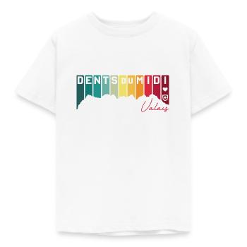 Dents du Midi Valais Valais I love Switzerland Flag - Kids' T-Shirt - white - Front - AI Model Kid Male (0cm)