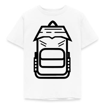 Rucksack - Kinder T-Shirt - Weiß - Vorne - AI Model Kid Male (0cm)