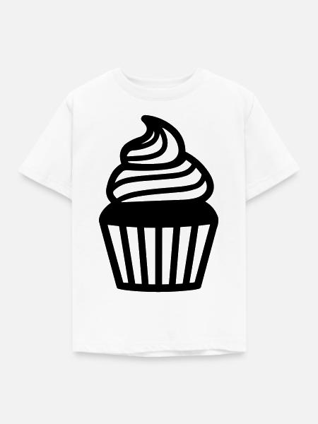 Cupcake - Kinder T-Shirt - Weiß