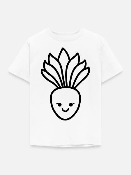 Karotte - Kinder T-Shirt - Weiß