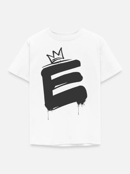 E - Kinder T-Shirt - Weiß