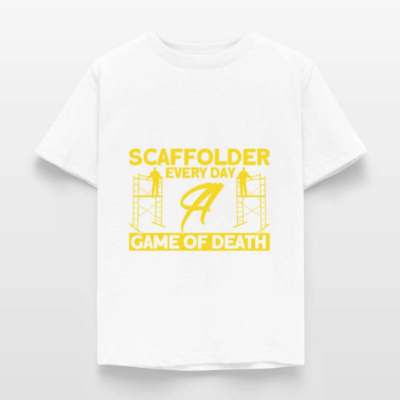 Échafaudage Échafaudage Échafaudage Échafaudage Constructeur Cadeau T-shirt Enfant