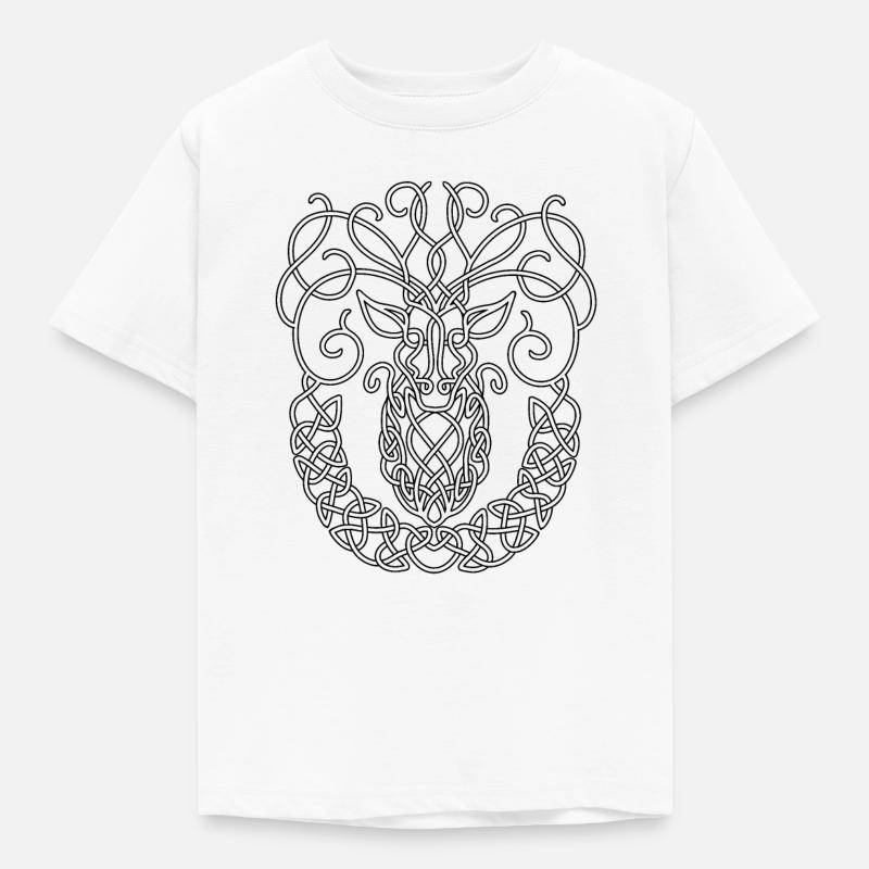 Celtic Stag - Kids' T-Shirt - white