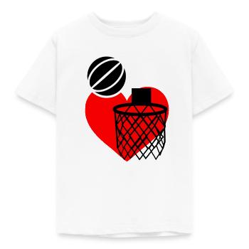 Basketball liebe - Kinder T-Shirt - Weiß - Vorne - AI Model Kid Male (0cm)