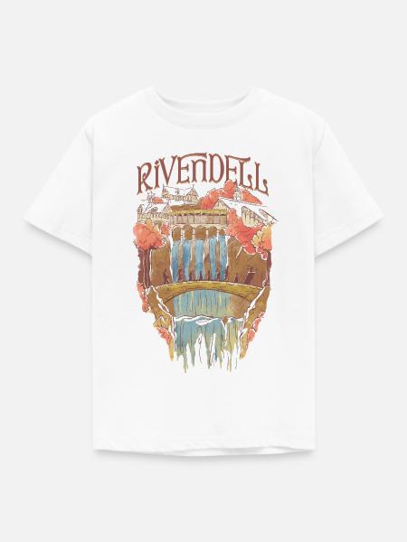 Der Herr Der Ringe Rivendell & Gefährten - Kinder T-Shirt - Weiß