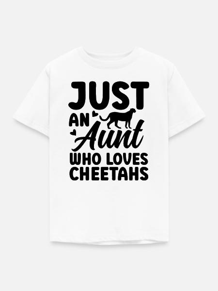 Geparden Tante - Kinder T-Shirt - Weiß