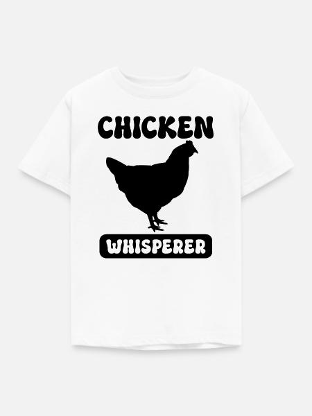 Hühnerflüsterer - Kinder T-Shirt - Weiß