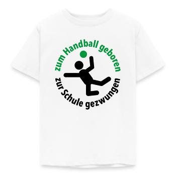Handballverein Schule Sportunterricht Trainer Team - Kinder T-Shirt - Weiß - Vorne - AI Model Kid Male (0cm)