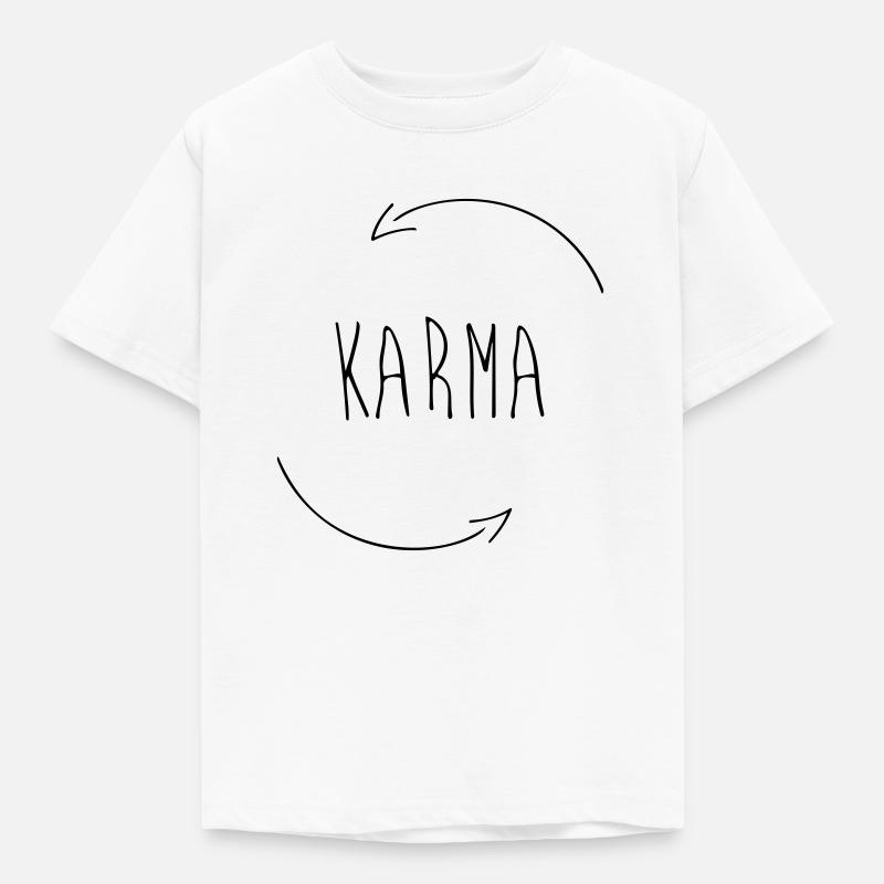 Karma - Kinder T-Shirt - Weiß