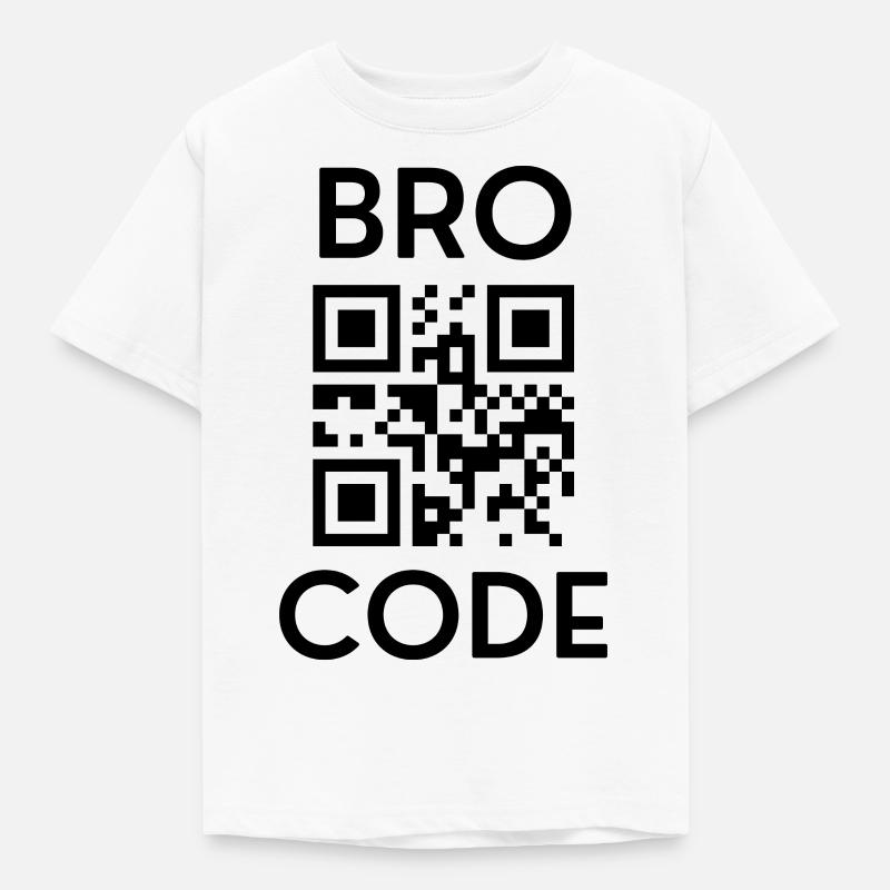 Drôle de code Bro - T-shirt Enfant - blanc