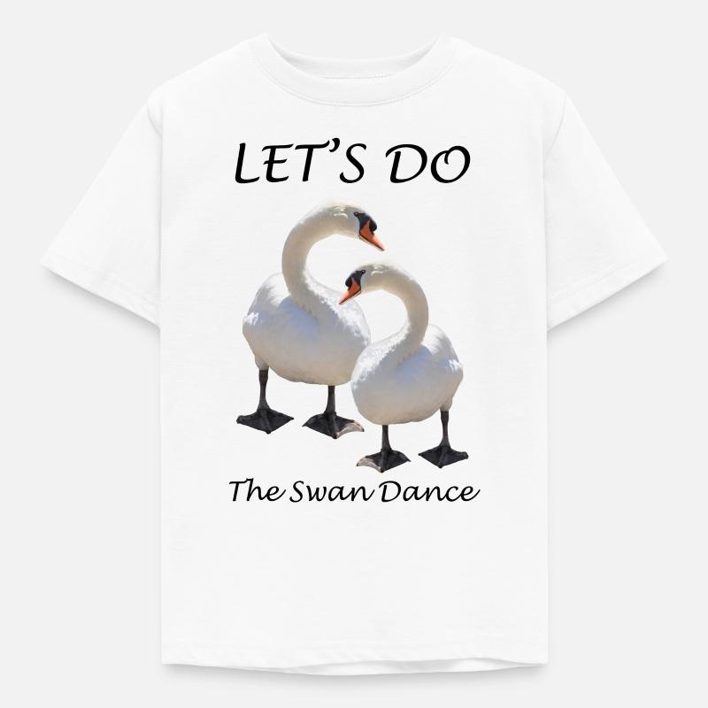 Schwan - Kinder T-Shirt - Weiß