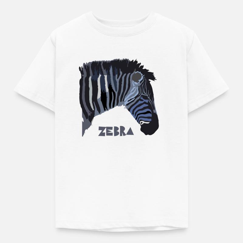 Zebra - Kinder T-Shirt - Weiß