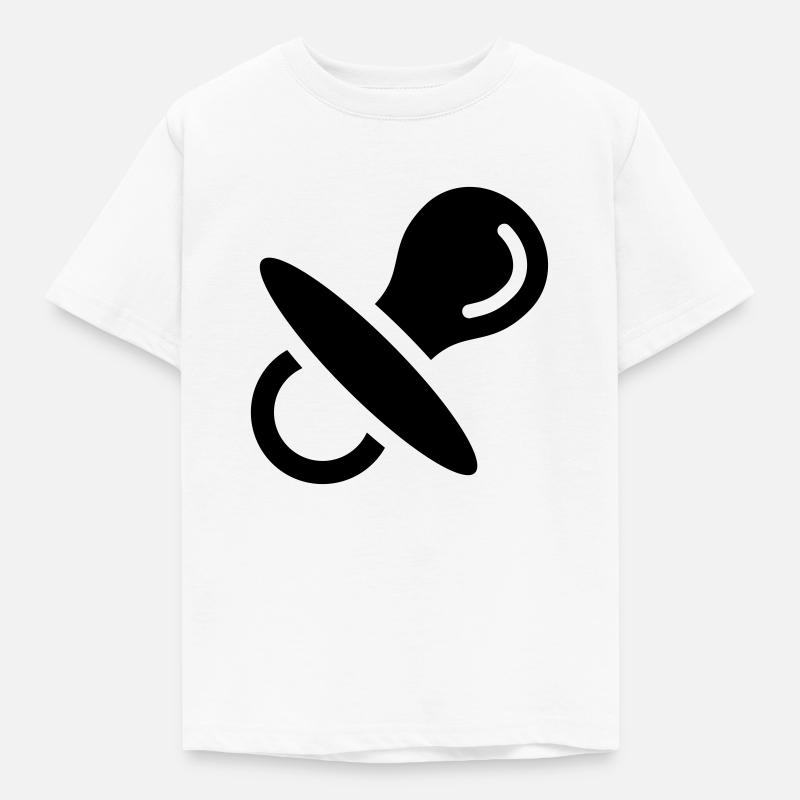 Sucettes, bébé, sucer, la poitrine, dormir à 2 - T-shirt Enfant - blanc