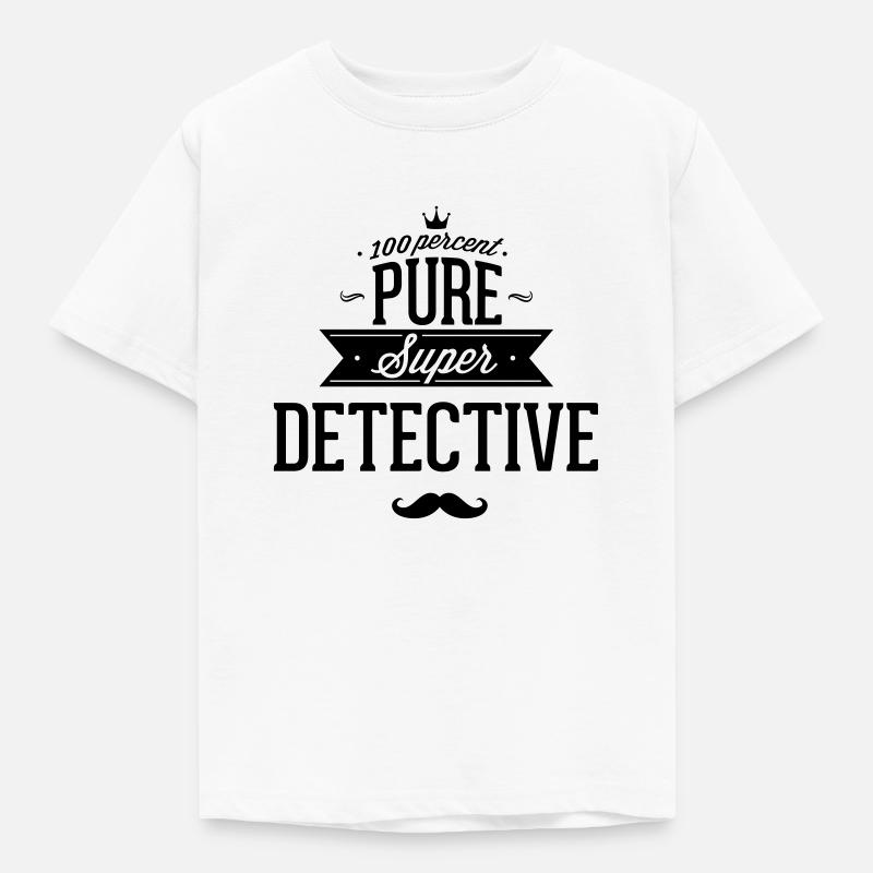 détective de 100 pour cent - T-shirt Enfant - blanc