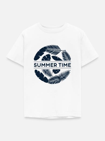 Sommerzeit - Sommer - Kinder T-Shirt - Weiß