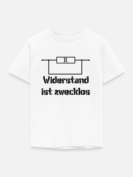 Widerstand ist zwecklos - Kinder T-Shirt - Weiß