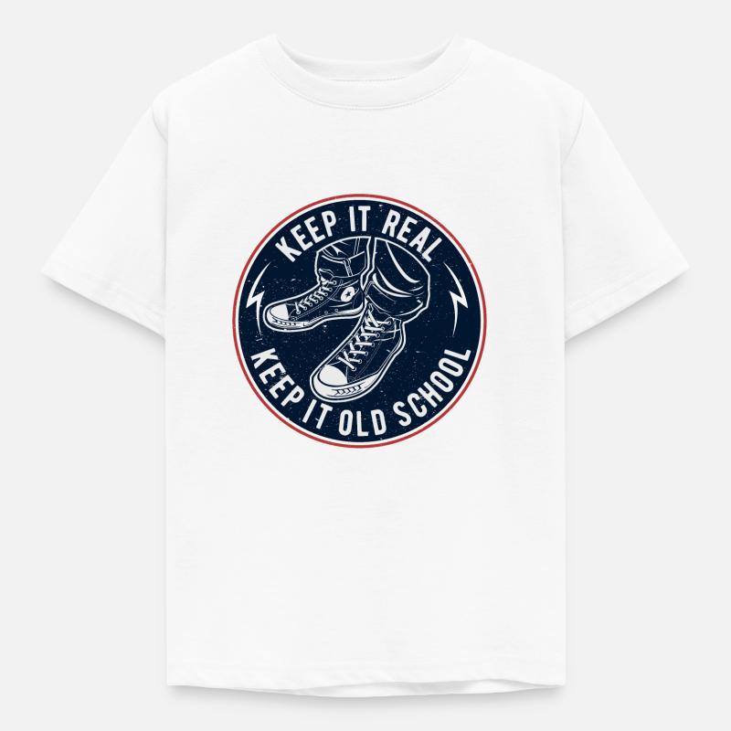Keep It Oldschool - Kids' T-Shirt - white