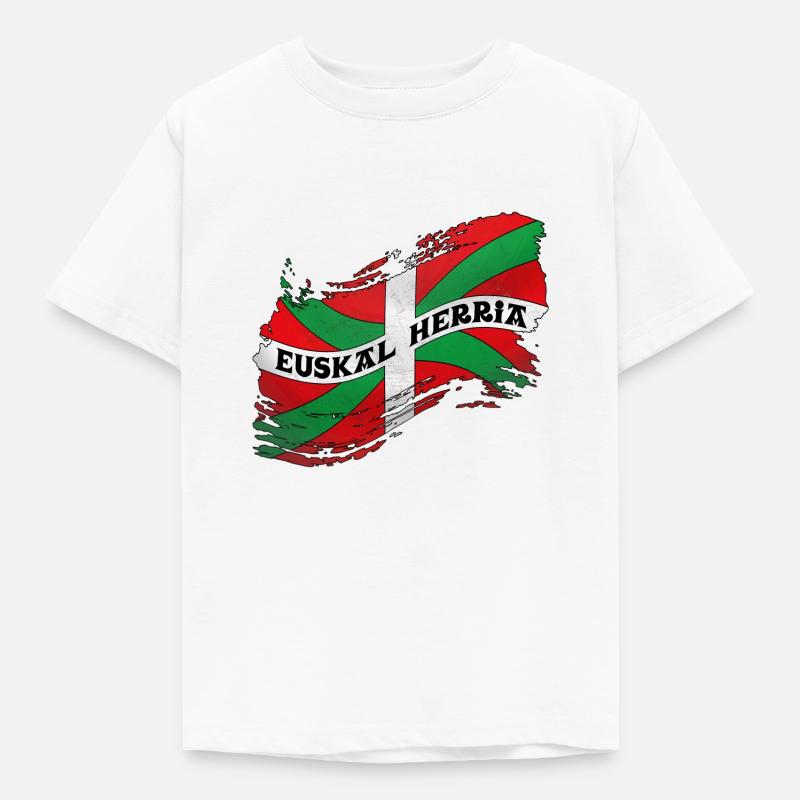 Drapeau Basque - T-shirt Enfant - blanc